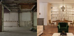 Evolución radical desde un espacio industrial en ruinas hasta un elegante interiorismo lleno de una cálida sofisticación.